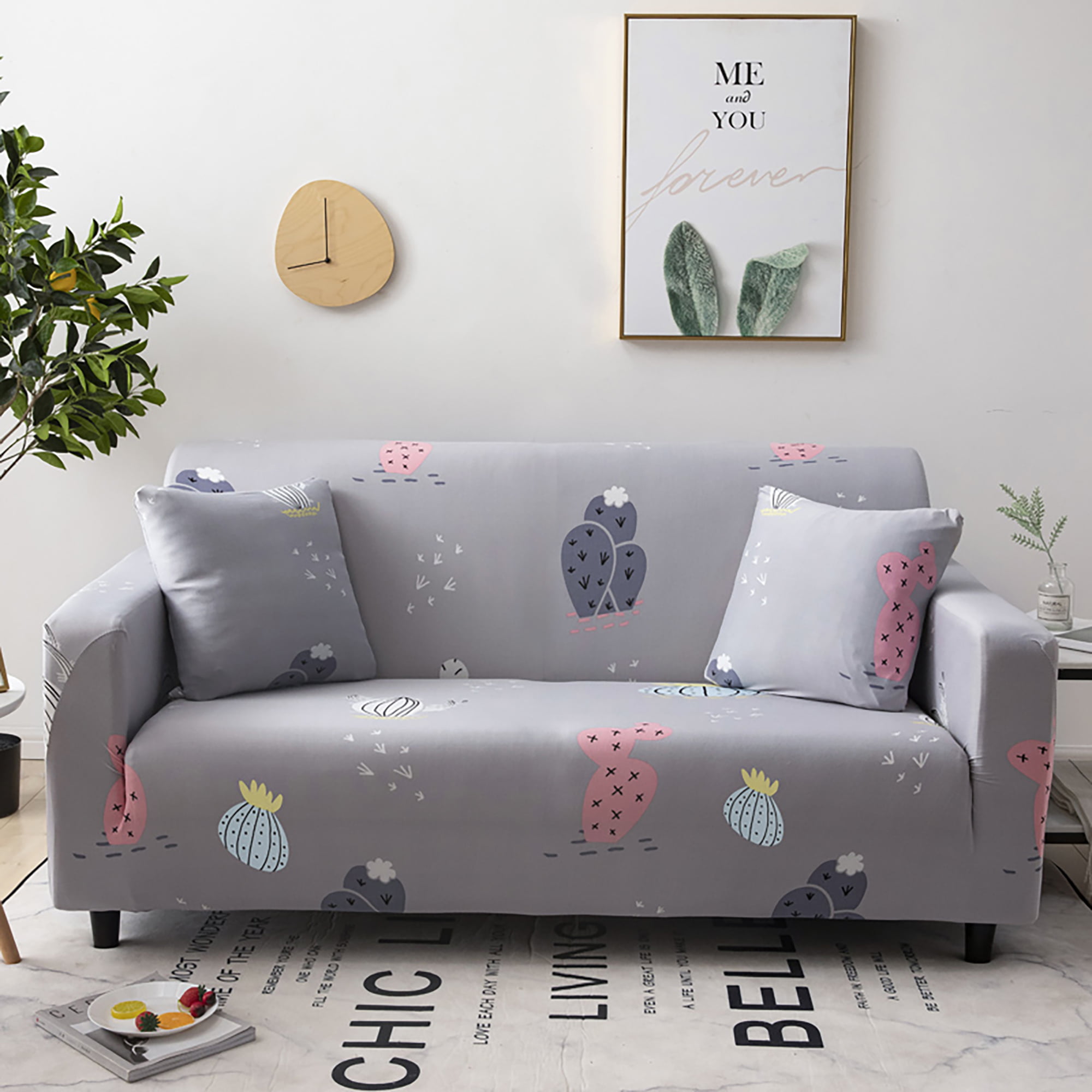 Details about   Printed Modern Sofa Slipcovers Furniture Armchair Couch Cover for 1/2/3/4 Seater 