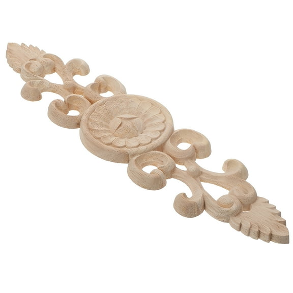 USHOBE Wooden Applique Khaki Classic Decorators Wood Decals 1Set 14.4X3.3In