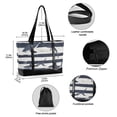 thumbnail image 2 of FORMRS Laptop Tote Bag for Women with 15.6" Computer Compartments Handbag, Light Sharks, 2 of 7