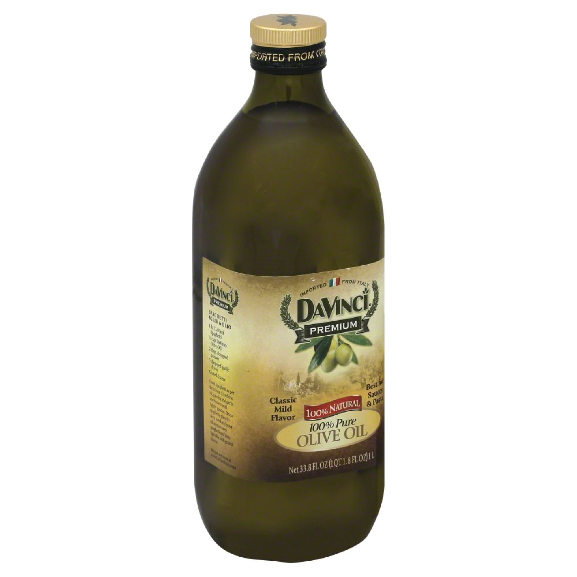 DAVINCI, OIL OLIVE PURE 100%, 34 OZ, (Pack of 12)