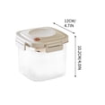thumbnail image 3 of Yhmxh Organizadores y almacenamiento Frasco sellado al vacío para almacenar diversos granos, alimentos de cocina, plástico transparente, caja sellada a prueba de fugas para cinco granos., 3 of 5