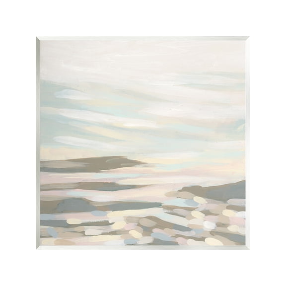Stupell Industries Abstract Pastel Landscape Landscape Painting Unframed Art Print Wall Art, 12 x 12