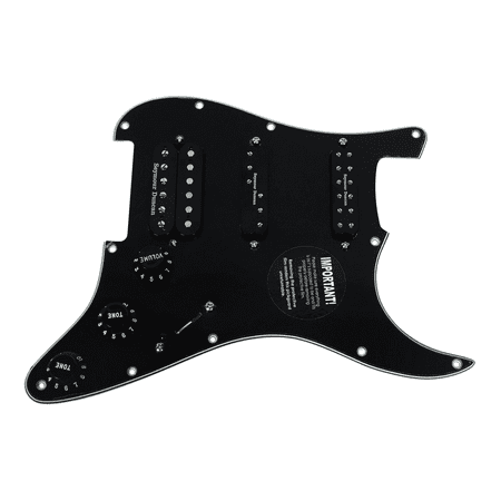 Fat Strat Pickguard - 920D Strat Stratocaster Loaded Pickguard Duncan Fat Everything Axe BK/BK