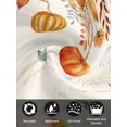 thumbnail image 7 of Fall Orange Green Pumpkins Cloth Napkins Set of 6 Reusable Dinner Napkins, Retro Thanksgiving Maple Leaf Cocktail Napkin Washable Table Napkins for Wedding/Holiday Party/Baby Shower 20"x20", 7 of 7