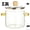 Yellow Handle+Lid(2PCS), variant on 2-Piece Heat Resistant Glass Stew Pot Set with Lids, Stove Safe Clear Glass Cookware for Soup, Milk, Pasta and Daily Home Cooking