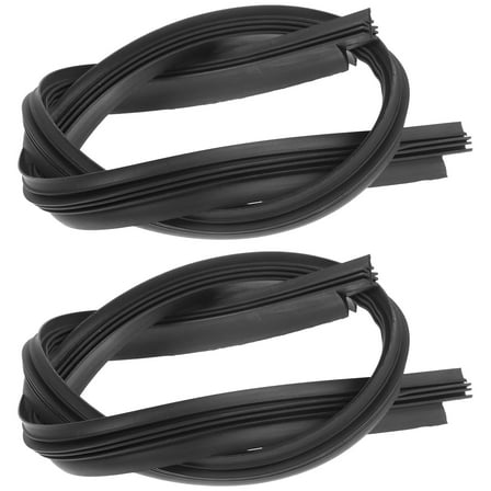 Hytrove Window Wiper Refills Wiper Blades Black Plastic 2Pcs