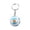 B, variant on Football Fan Keychain Ball Shape Metal Key Ring with Chain Sports Supporter Souvenir Accessory for Match Day Events