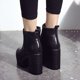 thumbnail image 3 of NECHOLOGY Botas Mujer Adulto Femenino Zapatos Botines mujer Botas de mujer de tacón cuadrado Botas de tacón grueso hasta el muslo de cuero Zapatos Botines (Black, 8), 3 of 7