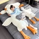 thumbnail image 2 of 190cm Giant Long Plush White Goose Toy Stuffed Lifelike Big Wings Duck Hug Massage Throw Pillow Boyfriend Cushion For Girl, 2 of 5