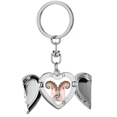 thumbnail image 1 of Llavero de alas de ángel en forma de corazón, 1 of 3