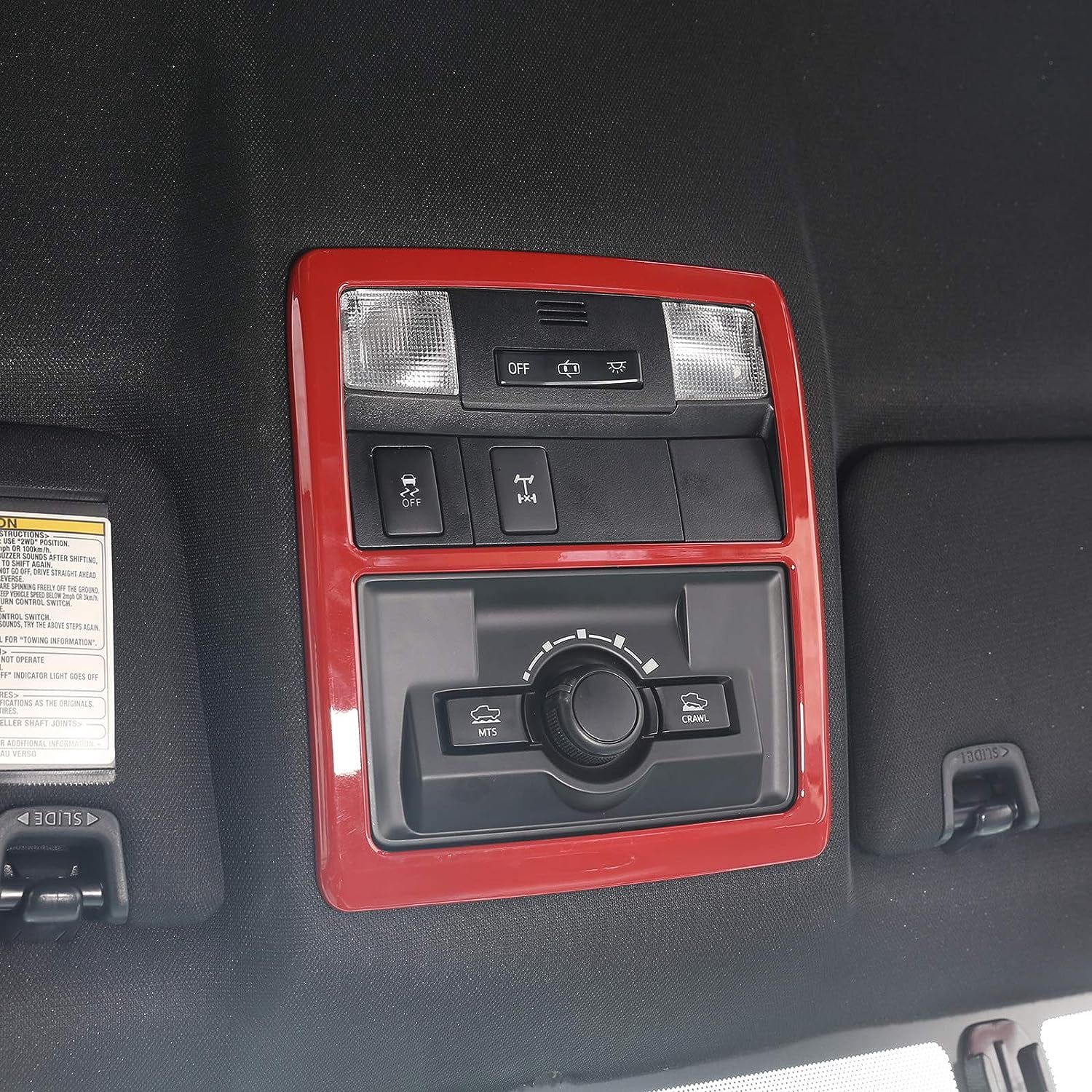 TINKI Fit for Toyota Tacoma 2016 2017 2018 2019 2020 2021 2022 Car Inner Front Row Roof Reading Light Panel Trim Interior Car Accessories