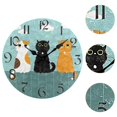 thumbnail image 3 of Reloj de pared divertido con diseño de gato Macarena decorativo redondo silencioso para Dormitorio, 3 of 8