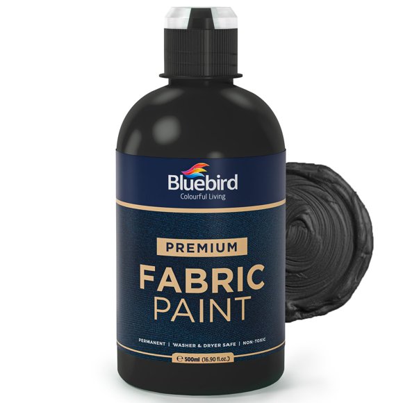 Pintura para tela BLUEBIRD Negro lámpara 500 ml permanente