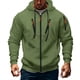 thumbnail image 1 of Yaoyar Men's Zip Up Hoodie Color Block Long Sleeve Casual Sweatshirt with Pocket Men's Long Sleeved Hooded Top, 1 of 8