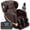 Brown, variant on Zero Gravity Full Body Massage Chair with 10 Fixed Rollers, Soothing Heat Function, Deep-Kneading Foot Massager, Bluetooth Speakers, Black