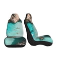 thumbnail image 3 of Pofeuu Turquoise Beach Kayaking Print Automotive Car Seat Covers Flat Cloth Full Set Seat Covers,Car Seat Covers front seats for Cars Trucks and SUVs-2 PCS, 3 of 9