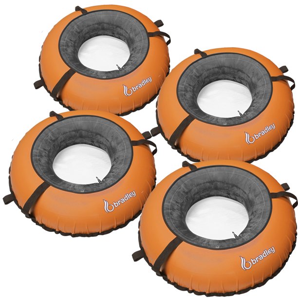 Bradley River Tubes 4 Pack Heavy Duty Truck Tire Inner Tubes & Cover Linking River Tubes