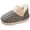 Grey, variant on Boys Girls Winter Warm Fuzzy Bootie Slippers Kids Indoor Non Slip House Slipppers Fleece LIned Ankle Booties