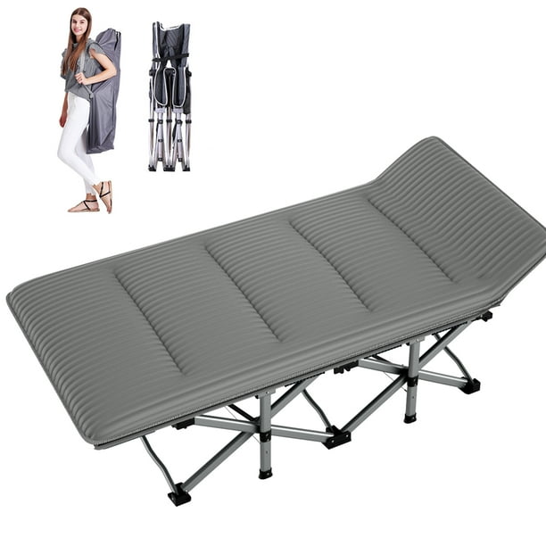 MOPHOTO Folding Camping Cots for Adults, Double Layer 1200D Folding