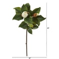 thumbnail image 3 of Nearly Natural 30in. Magnolia Artificial Flower (Set of 4), White, 3 of 4