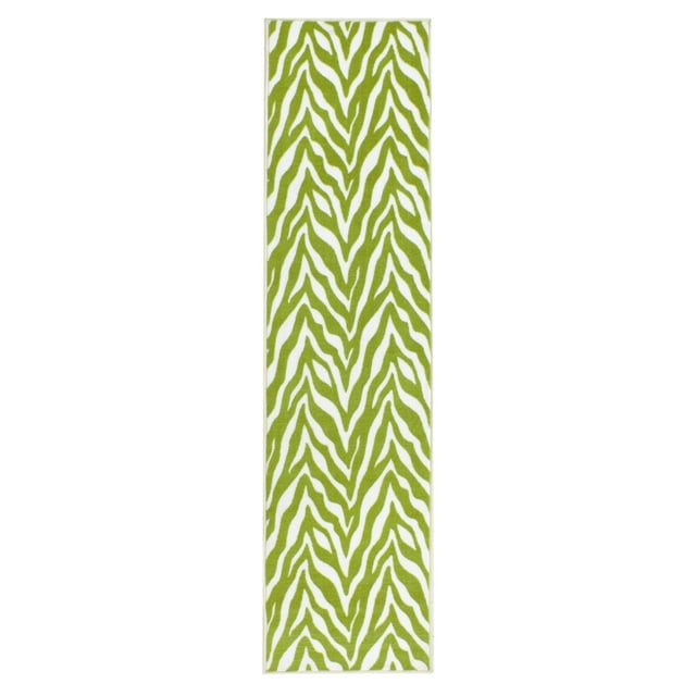 Furnish My Place Animal Print Rug - 5 ft. x 18 ft., Zebra Grassland Nomad, Nylon Rug for Patio, Garden, Hallway, Living Room