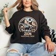 thumbnail image 2 of Zion National Park Two-Toned Circle - Women's Graphic Sweatshirt, 2 of 13
