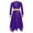 Purple-A, variant on CHICTRY Kids Girls Bronzing Cloth Patchwork Style Liturgical Praise Dance Dress Long Sleeve Lyrical Worship Dancewear