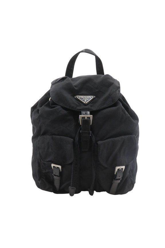 Pre-Owned Prada PRADA Backpack, Rucksack/Daypack, B6677F, Nylon, Black (NERO), 2-way, A5 size,...