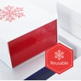thumbnail image 7 of PACKHOME Gift Box, Red Magnetic Gift Box with Lid for Valentine's Day, 9x6.5x3.8 inches (Snowflake), 7 of 7