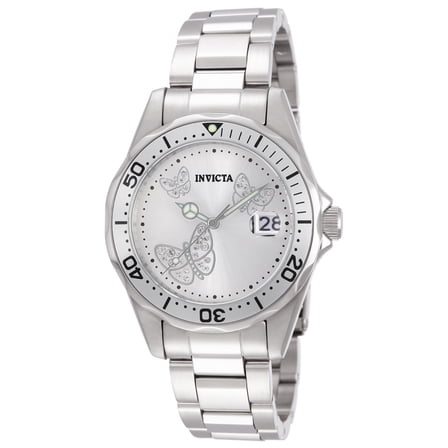 Invicta Women's Angel Quartz 100m Crystal Accents Stainless Steel Watch 12503