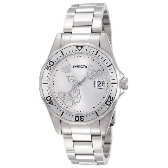 Invicta Women's Angel Quartz 100m Crystal Accents Stainless Steel Watch 12503