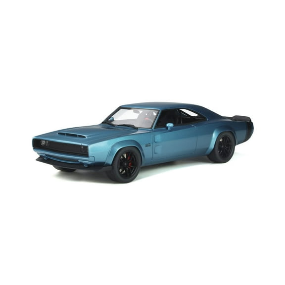 1968 Dodge Super Charger Concept Hardtop, Blue Poly - GT Spirit GT841 - 1/18 scale Resin Model Toy Car