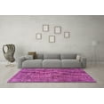 thumbnail image 3 of Ahgly Company Indoor Square Abstract Pink Modern Area Rugs, 5' Square, 3 of 4