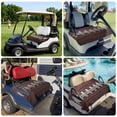 thumbnail image 6 of Golf Cart Seat Covers for 2 Seater, Rugby Sport Soft Microfiber Cart Seat Towel Blanket, Usa Sport White Red Brown Ball Absorbent Breathable Non Slip Bench Seats Protector for Golf Course 51"x31", 6 of 9