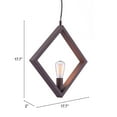 thumbnail image 5 of Rotorura Ceiling Lamp Rust Ceiling Lamp, Industrial Style, Hardwired standard bracket, mounting hardwares included, Steel, Lighting Ceiling Lamps, 5 of 5