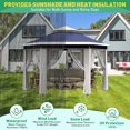 thumbnail image 5 of Lumiparty 13x13 ft Outdoor Pop Up Gazebo with Mosquito Netting, Adjustable Height Gazebo Shelter with Carry Bag for Backyard, Garden, Patio, Blue, 5 of 12