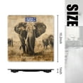thumbnail image 2 of Bathroom Scale, Highly Accurate Digital Body Scale,Precisely Measures Weight up to 400 lbs-Elephants In The Savannah With Sepia Tones And Splashes, 2 of 4