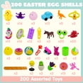 thumbnail image 2 of Huevos de Pascua precargados JOYIN, 200 unidades, con varios juguetes, 2 of 8