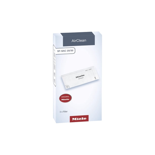 Paquete de 3 filtros AirClean Miele para aspiradoras