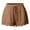 Khaki, variant on hotojiny Plus Size Shorts for Women Summer Casual Baggy Comfy Shorts Lounge Trendy Wide Leg Lace Hem Beach Shorts