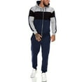 thumbnail image 5 of CUBECIRCLE Sweatsuits for Men Set 2 piece Athletic Jogging Suits Zip up Track Suit Men's Color Block Set with Zip-up Hoodie, 5 of 5