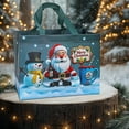 thumbnail image 6 of Non-Woven Christmas Gift Bags, Blue Fabric Holiday Tote for Clothes, Snacks & Accessories, 32x25x17cm, Reusable & Durable with Strong Handles, Suitable for Gifting & Decoration, 6 of 6