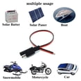 thumbnail image 3 of 6 Pcs 18AWG SAE Extension Cable 2-Pin SAE Quick Connector Disconnect Plug 10A Solar Battery Panel SAE Plug Wire 1Ft/30cm,6 x SAE Extension Cable,red & black, 3 of 6
