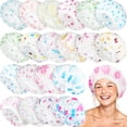 thumbnail image 1 of Gorros de ducha Sureio impermeables y reutilizables para mujer, 20 unidades, 1 of 7