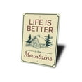 thumbnail image 4 of Life is Better in the Mountains Novelty Decor, Metal Wall Sign - 10x14 Inches, 4 of 4
