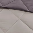 thumbnail image 2 of Noaman Twin/Twin XL Reversible Down Alternative Comforter Set with 3M Scotchgard, Diamond Quilting, Grey, Includes 1 Comforter and 1 Sham, 2 of 10