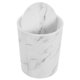 thumbnail image 4 of Papelera de gran capacidad con diseño de mármol y tapa para el hogar, la oficina, el baño, decorativa, con control de olores, ideal para la sala de estar., 4 of 8