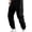 39# Black, variant on Mens Cargo Pants Casual Lightweight Elastic Waist Joggers Drawstring Baggy Comfy Workout Hiking Pants Multi Pockets Khaki 2XL