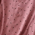 thumbnail image 5 of ChaoHeng Women Blouses Plus Summer V-Neck Tops Ladies Fashion Color Crochet Flower Half Sleeve Linen Casual Loose Shirt, 5 of 9