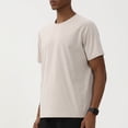 thumbnail image 3 of Gyexs Mens Swimming Shirt UV Protection Short Sleeve UPF 50+ Quick Drying Sun Protection Rash Guard Shirts for Fishing Running Light Gray, Size M, 3 of 7